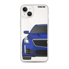 Load image into Gallery viewer, Wave Blue Cadillac CTS-V - iPhone Case