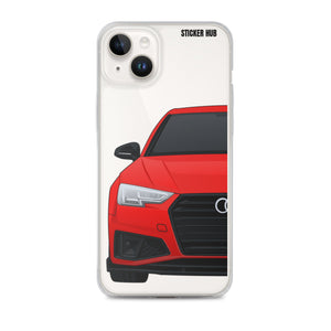 Red B9 Audi S4 "Facelift" - iPhone Case