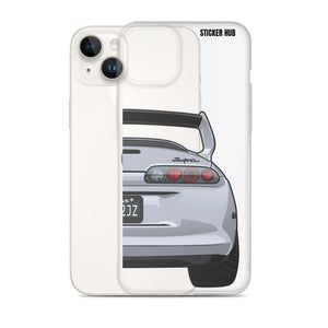 Silver Toyota Supra - iPhone Case