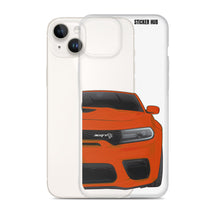 Load image into Gallery viewer, Orange Charger Hellcat (Widebody) - iPhone Case