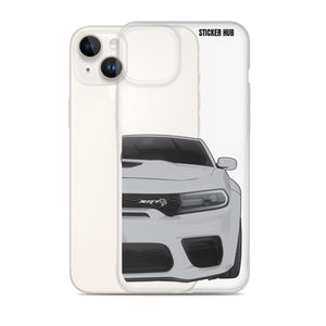 Silver Charger Hellcat (Widebody) - iPhone Case