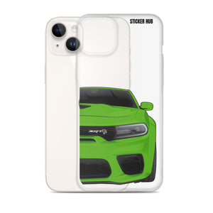 Green Charger Hellcat (Widebody) - iPhone Case