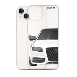 White B8 Audi S4 - iPhone Case