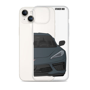 Shadow Gray C8 Corvette - iPhone Case