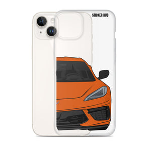 Sebring Orange C8 Corvette - iPhone Case