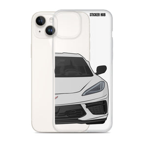 Ceramic Matrix Gray C8 Corvette - iPhone Case