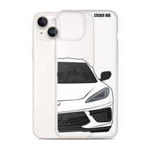 Load image into Gallery viewer, White C8 Corvette - iPhone Case