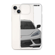 Load image into Gallery viewer, Silver C8 Corvette - iPhone Case