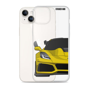 Yellow C7 Corvette Zr1 - iPhone Case