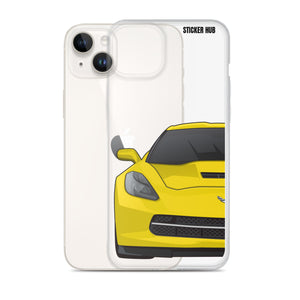 Velocity Yellow C7 Corvette Stingray - iPhone Case