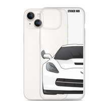 Load image into Gallery viewer, White C7 Corvette Stingray - iPhone Case