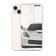 Load image into Gallery viewer, Silver C7 Corvette Stingray - iPhone Case