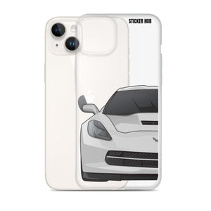 Silver C7 Corvette Stingray - iPhone Case