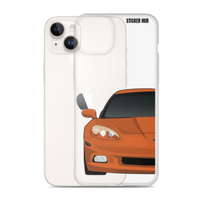 Sunset Orange C6 Corvette - iPhone Case