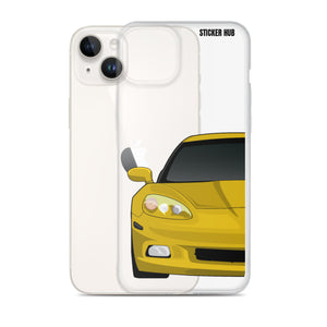 Velocity Yellow C6 Corvette - iPhone Case