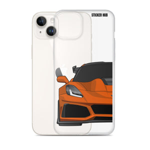 Orange C7 Corvette Zr1 - iPhone Case