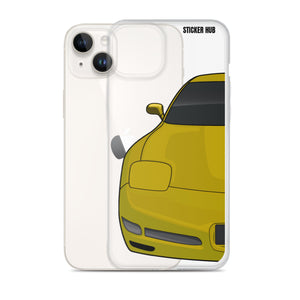 Millennium Yellow C5 Corvette Z06 - iPhone Case