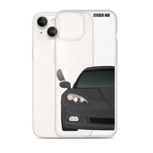 Load image into Gallery viewer, Black C6 Corvette - iPhone Case