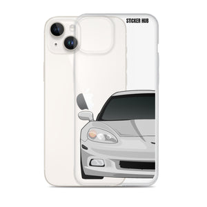 Silver C6 Corvette - iPhone Case