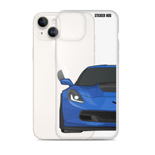 Load image into Gallery viewer, Laguna Blue C7 Corvette Z06 - iPhone Case