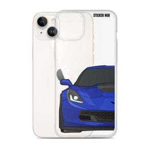 Admiral Blue C7 Corvette Z06 - iPhone Case