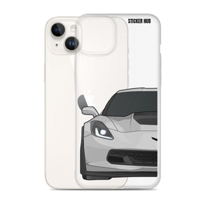 Silver C7 Corvette Z06 - iPhone Case