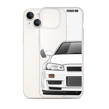 Load image into Gallery viewer, White R34 Nissan GTR - iPhone Case