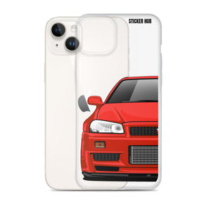 Red R34 Nissan GTR - iPhone Case