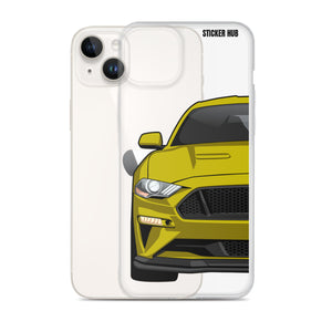 Yellow 18-21 Mustang 5.0 - iPhone Case