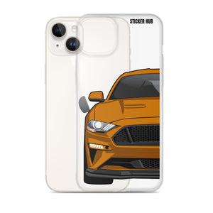 Orange 18-21 Mustang 5.0 - iPhone Case