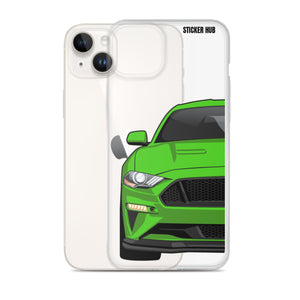 Green 18-21 Mustang 5.0 iPhone Case