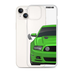 Green 13-14 Mustang 5.0 - iPhone Case