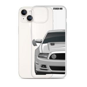 Silver 13-14 Mustang 5.0 - iPhone Case