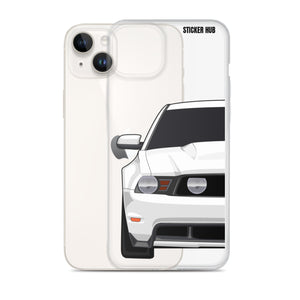 White 11-12 Mustang 5.0 - iPhone Case