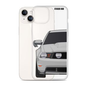 Silver 11-12 Mustang 5.0 - iPhone Case