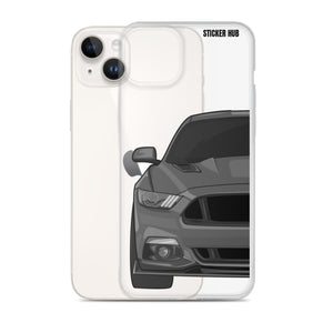 Gray 15-17 Mustang 5.0 - iPhone Case