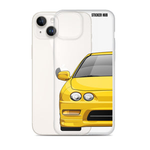 Yellow Acura Integra - iPhone Case