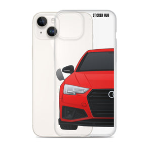 Red B9 Audi S4 "Facelift" - iPhone Case