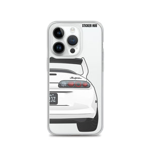 White Toyota Supra - iPhone Case