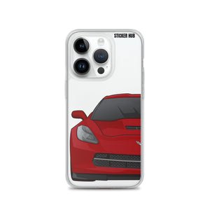 Crystal Red C7 Corvette Stingray - iPhone Case