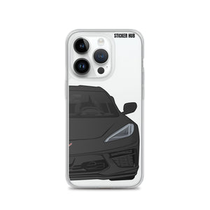 Black C8 Corvette - iPhone Case