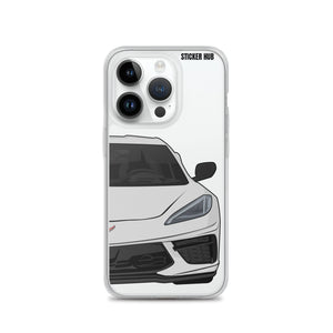 Ceramic Matrix Gray C8 Corvette - iPhone Case