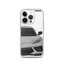 Load image into Gallery viewer, Silver C8 Corvette - iPhone Case