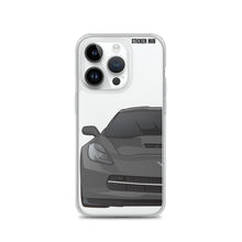 Load image into Gallery viewer, Gray C7 Corvette Stingray - iPhone Case