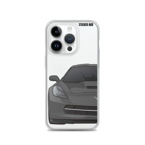 Gray C7 Corvette Stingray - iPhone Case