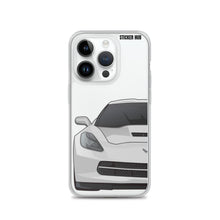 Load image into Gallery viewer, Silver C7 Corvette Stingray - iPhone Case