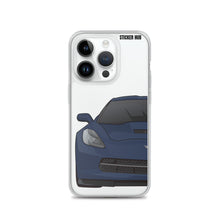 Load image into Gallery viewer, Night Race Blue C7 Corvette Stingray -iPhone Case