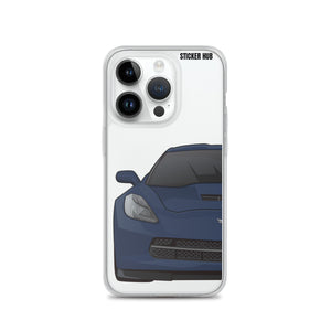 Night Race Blue C7 Corvette Stingray -iPhone Case