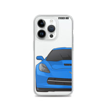 Load image into Gallery viewer, Laguna Blue C7 Corvette Stingray - iPhone Case