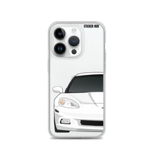 Load image into Gallery viewer, White C6 Corvette - iPhone Case